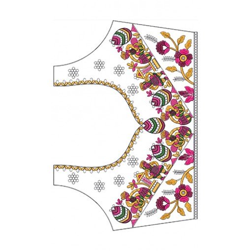 New Blouse Embroidery Design 19755