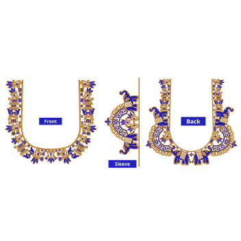 New Blouse Embroidery Design 19966