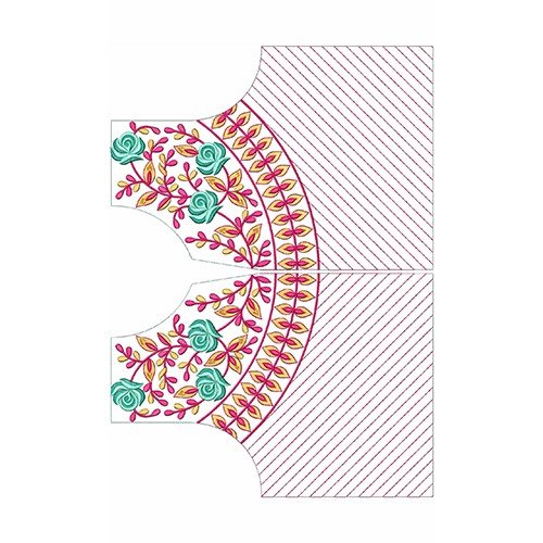 New Blouse Embroidery Design 20055