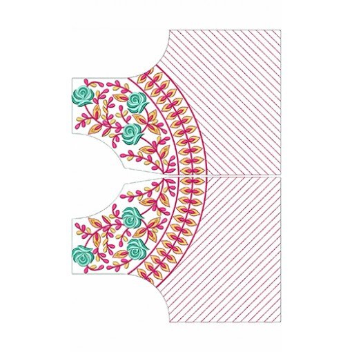 New Blouse Embroidery Design 20055