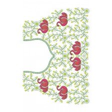 Peacock Machine Embroidery Design 21165