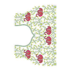 Peacock Machine Embroidery Design 21165