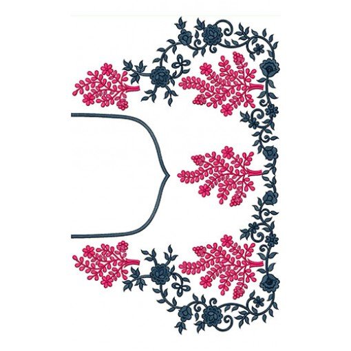 Latest Maggam Work Blouse Embroidery Design 21280