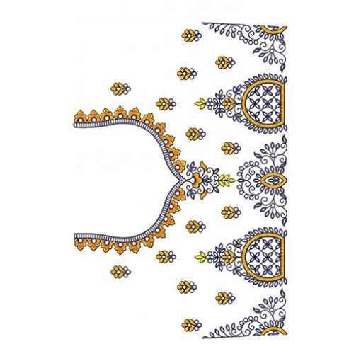 Cording Blouse Embroidery Design 21416
