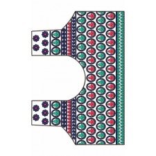 Egyptian Women Blouse Embroidery Design 21436