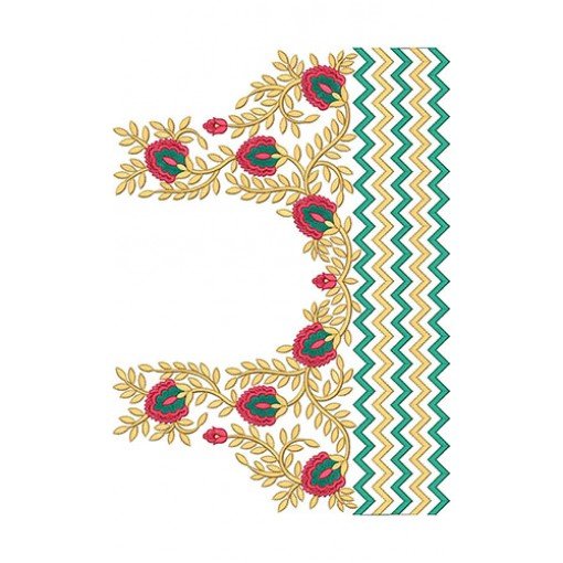Greece Maggam Work Blouse Embroidery Design 21442