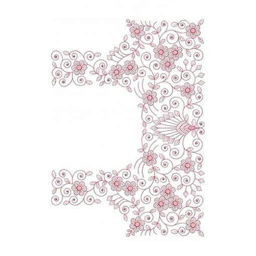 Exquisite Chikankari Charm Of Lucknow Blouse Embroidery Design 21453