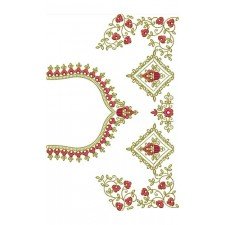 Gorgeous Bridal Style Heavy Saree Blouse Embroidery Design 21641