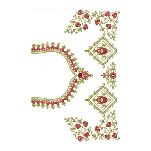 Gorgeous Bridal Style Heavy Saree Blouse Embroidery Design 21641