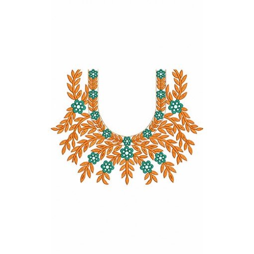 Neck Embroidery Design 21676