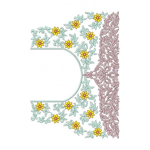 Current French Fashion Embroidery Design 21691