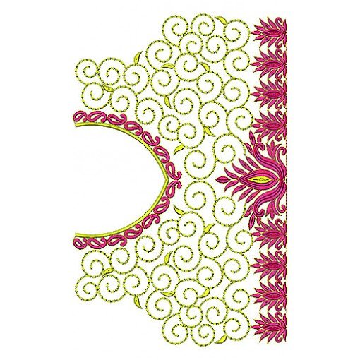 Designer Motif Blouse Embroidery Design 2223