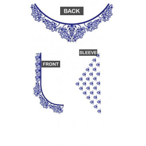 Blouse Full Embroidery Design 22937