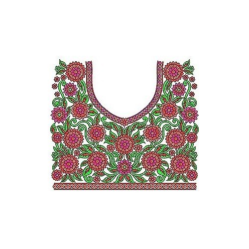 Latest Bridal Neck Embroidery Design