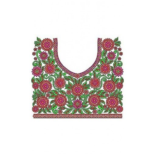 Latest Bridal Neck Embroidery Design