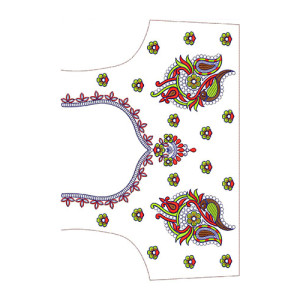 Formal Wear And Party Wear Embroidery Design 30015