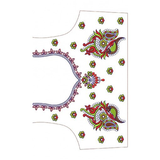 Formal Wear And Party Wear Embroidery Design 30015