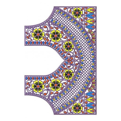 Kuwait Women Folklore | Designer Dress Embroidery Design