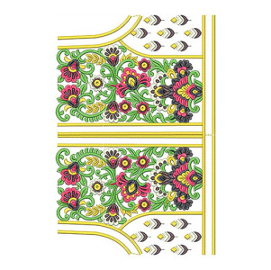 Beautiful Floral Blouse Embroidery Design