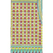 Arabic Dress Abaya Embroidery Design