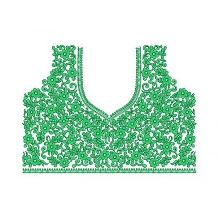 86761 Blouse Embroidery Design