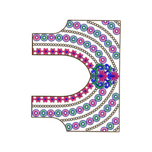 8936 Blouse Embroidery Design