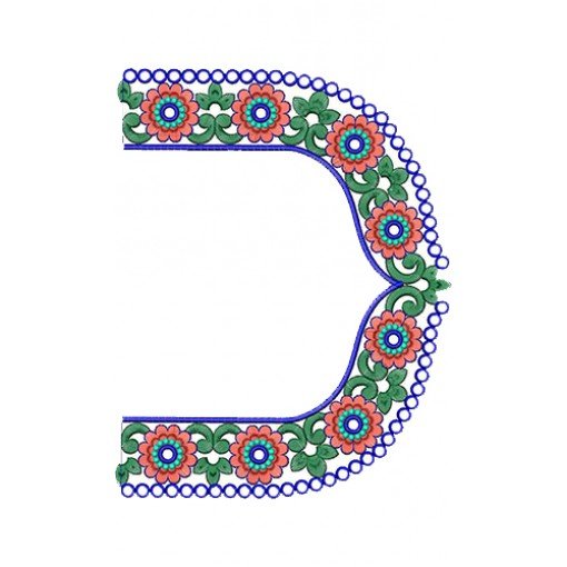 8938 Blouse Embroidery Design