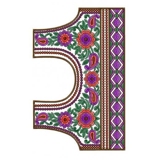 8941 Blouse Embroidery Design