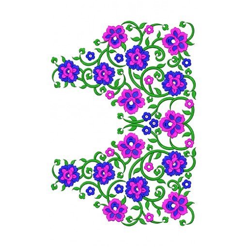 9312 Blouse Embroidery Design