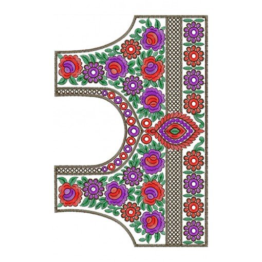 9313 Blouse Embroidery Design