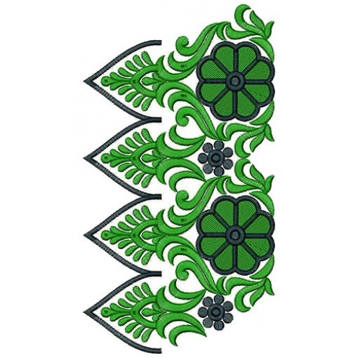 9457 Blouse Embroidery Design