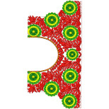 9458 Blouse Embroidery Design