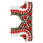 9565 Blouse Embroidery Design