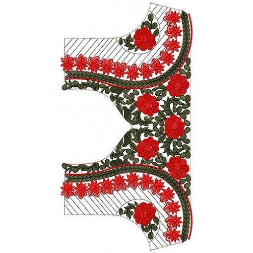 9565 Blouse Embroidery Design
