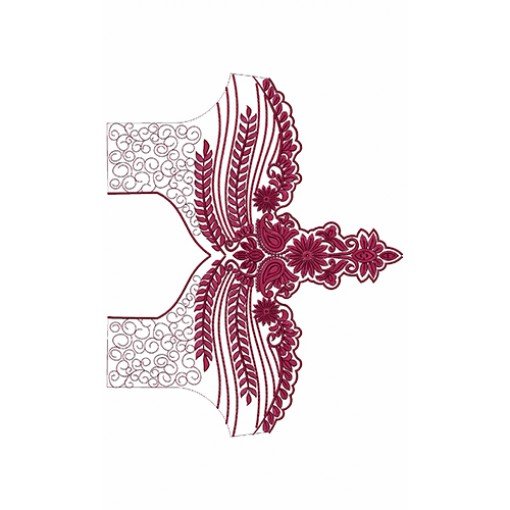 9566 Blouse Embroidery Design