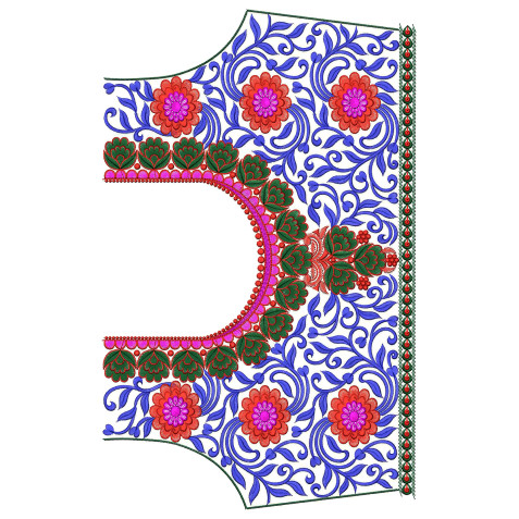 9570 Blouse Embroidery Design