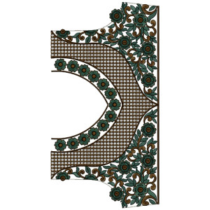 9657 Blouse Embroidery Design