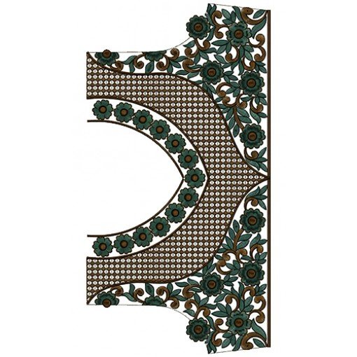 9657 Blouse Embroidery Design