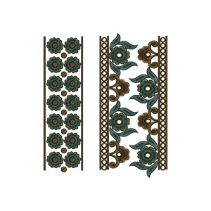 9657 Blouse Embroidery Design