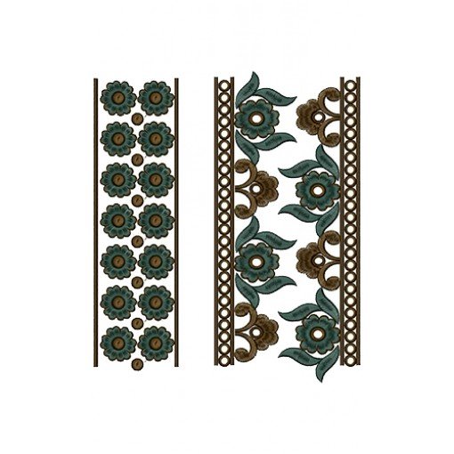 9657 Blouse Embroidery Design