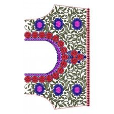 9843 Blouse Embroidery Design