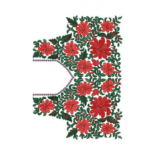 9847 Blouse Embroidery Design
