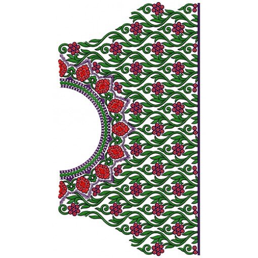 9896 Blouse Embroidery Design