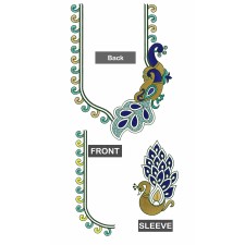 Peacock Embroidery Designs For Blouse 21296 Peacock Embroidery Designs For Blouse 21296
