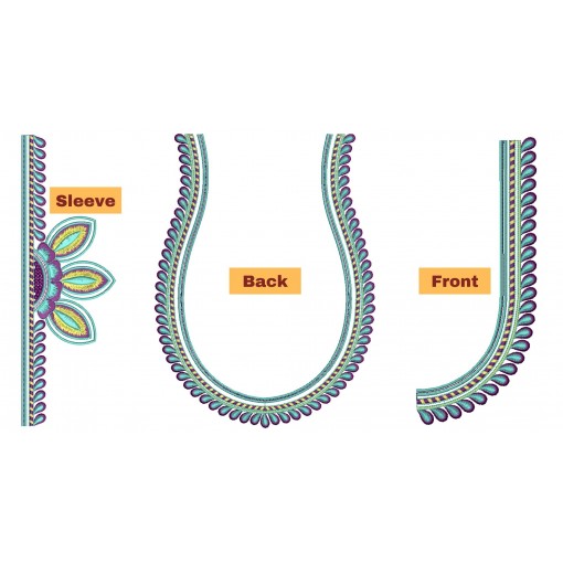 Machine Embroidery Designs For blouse Neck 26274 Machine Embroidery Designs For blouse Neck 26274