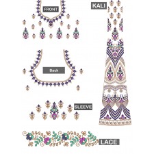 Beautiful Traditional Choli Blouse Embroidery Design 24657 
