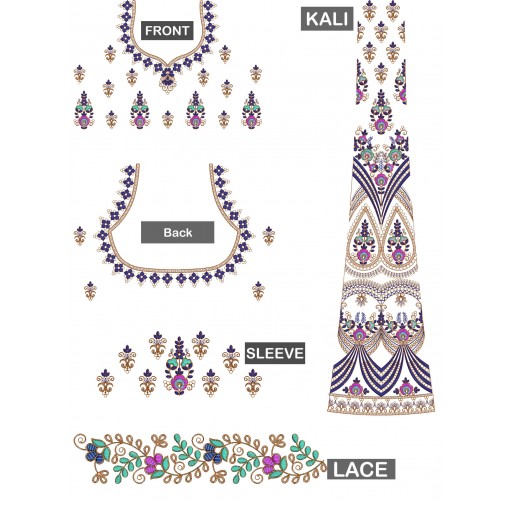 Beautiful Traditional Choli Blouse Embroidery Design 24657 