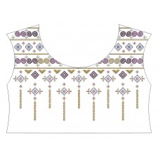 Blouse Cross Stitch Embroidery Design