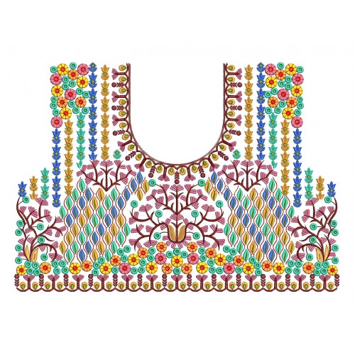 Bridal Blouse Embroidery Design