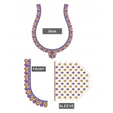 Colourful Blouse Embroidery Design 26130